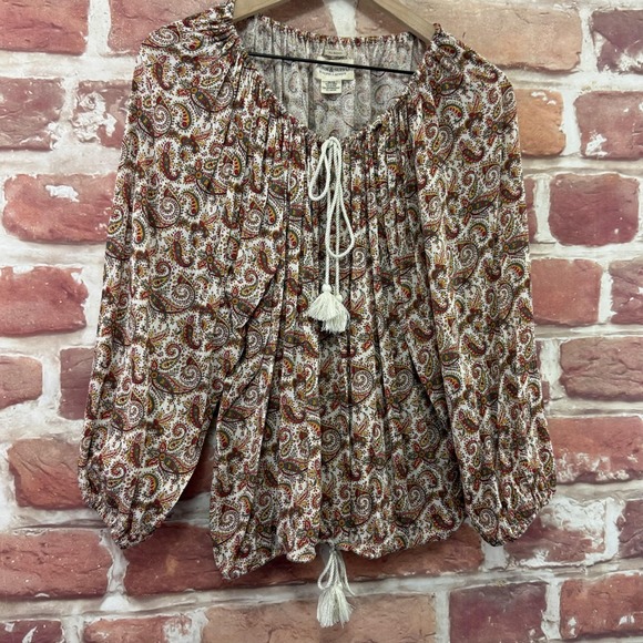 Ralph Lauren Denim & Supply Top Women's XL Multicolor Boho Hippie Festival Shirt - Picture 2 of 8